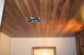 Installation laminate on the ceiling