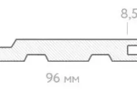 Дървена ламперия Еurostandard 12,5 х 96 х 4,0 м. (облицовка)